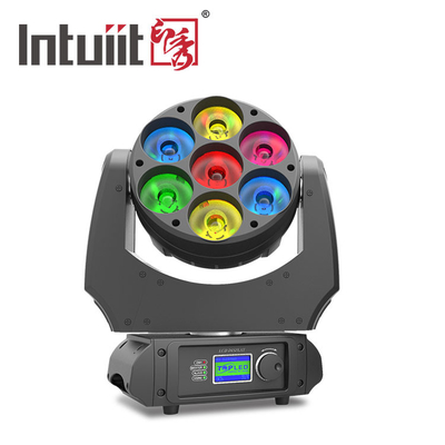 A fase individual do partido do controle DMX ilumina Rgbw 4 em 1 cabeça 7x10w móvel conduzida lavagem