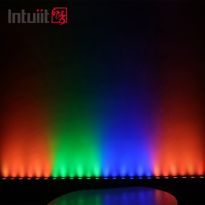O Rgb conduziu o projetor arquitetónico da luz 0.3M 0.5M 1M Linear Washer 24W Ip67 DMX512 da arruela da parede