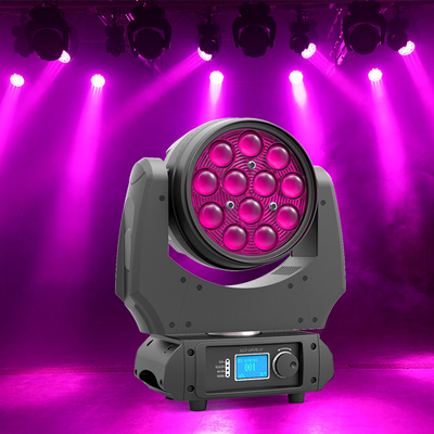 a luz principal móvel da fase da lavagem do zumbido 12x10W conduziu cabeça movente da lavagem do feixe para o partido