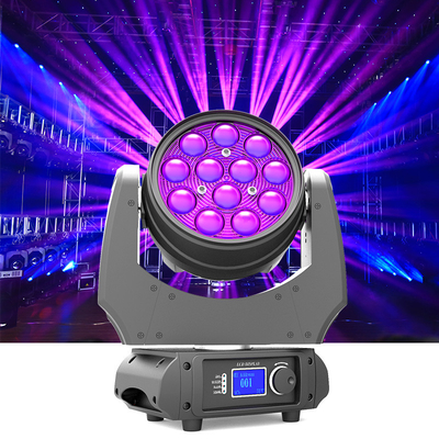 Ângulo de feixe principal móvel IP20 da luz 12x10W 60° da fase da lavagem do zumbido de DMX