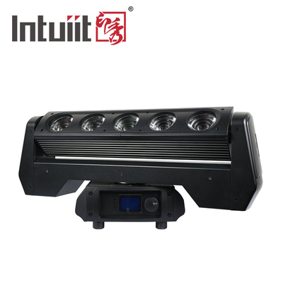 Luz de palco IP20 Moving Head Beam 5*40W 4 em 1 Rgbw DMX Disco Led Swing Beam Bar