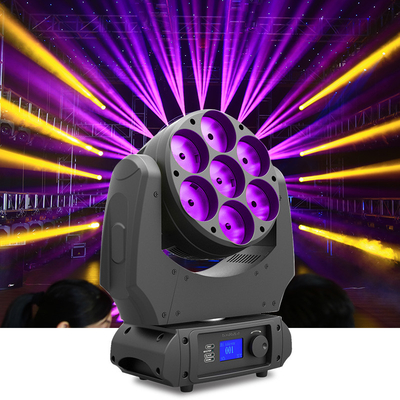 Led Sharpy Beam Moving Head Iluminação de palco 7x40W 4 em 1 RGBW Wash Led Moving Head