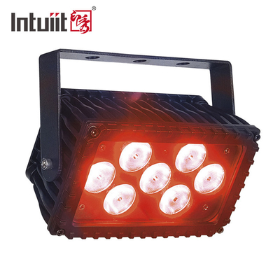 Iluminação de palco à prova d'água 7x3W Rgbw Led Flood Light Dmx Blinder Wall Washer 4 em 1 luzes