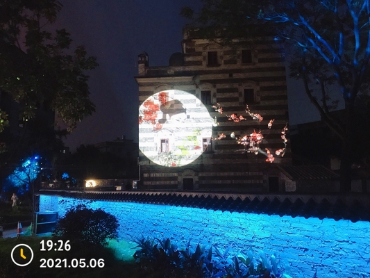 Projetor gobo ao ar livre para parque temático alto brilho 100 W 200 W 400 W Ip65