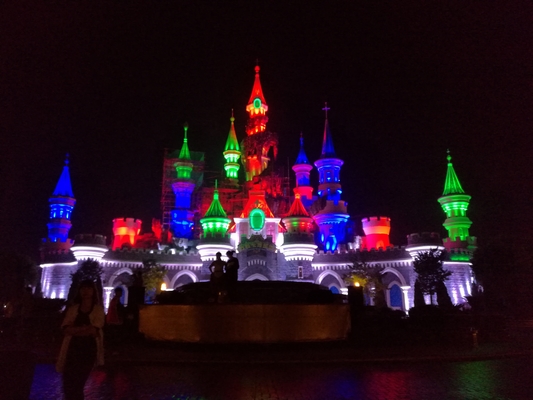 12x10w LED Waterproof Par Light RGBW 4 em 1 IP65 DMX512 Stage Wash Light Para Projeto Fantawild Cartoon Castle