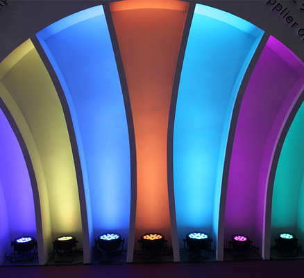 Mini resistente à água 4pcs RGB 3In1 Led Par luz para festa discoteca
