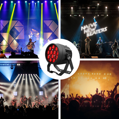 Alumínio ligado LED Par 12x10W RGBW 4in1 Dmx 512 Luz DJ Lavagem Luz de palco