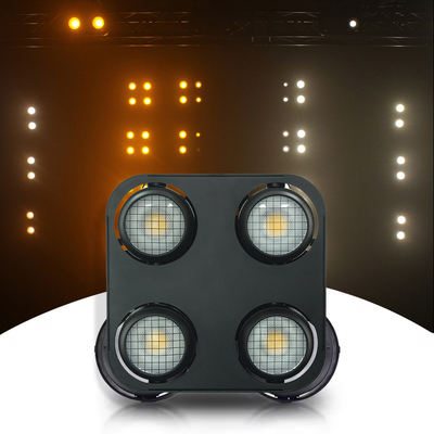 Luz de persianas LED 4x90W LED COB Iluminação de palco Amber And Warm White LED Blinders Audience Light In DJ Music Bar