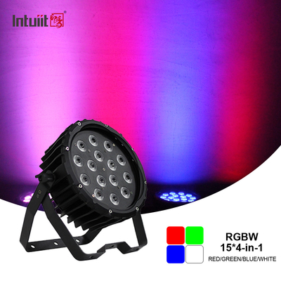 90w RGBW Led Flat Par Light Luz de palco Dmx Controle Dj Disco Para festa casamento igreja