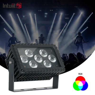 7x3W RGBW LED Exterior Projeção Arquitetônica de Ângulo de 25 Graus Luz de Inundação Luz de fachada para edifícios