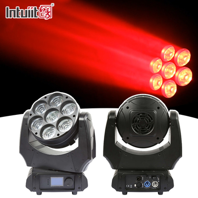 Led Moving Head Light 7x40w RGBW 4in1 Sharpy Beam com Zoom Wash Iluminação de palco DJ Lights