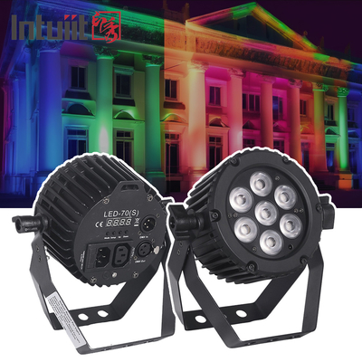 22W Alumínio LED Par Luzes DMX 512 Clube de festas Disco Iluminação RGBW 3in1 LED Par pode Luzes de palco