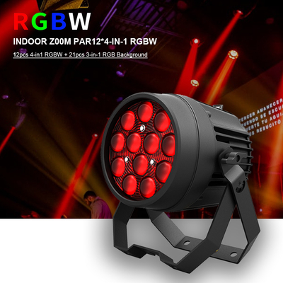 Alumínio liga LED Flat Par 12x10W RGBW 4in1 DMX512 para Discos Festa palco casamento concerto Teatro efeito de iluminação