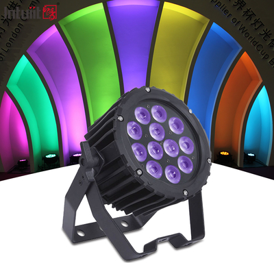 Lâmpada de lavagem mini DMX 12X3W rgbw iluminação de discoteca led par pode luzes de palco para festa de discoteca dj