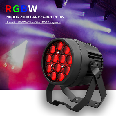 12x10W Potentes luzes de discoteca DMX 512 Som ativado LED Par pode luzes de palco