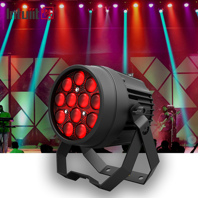 DJ de Casamento 12x10W RGBW 4in1 Led Flat Par Can Stage Lights Para Disco Natal