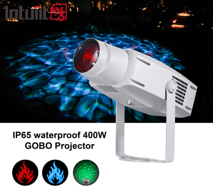 400W de alta potência corrugado exterior Gobo Projector Luz efeito de onda de água Projeção padrão de água luz