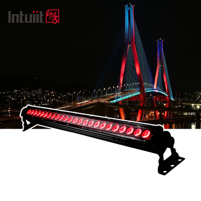 24pcs Led Wall Wash 20X9W Bar de Iluminação Externa 3in1 Com Luzes Dmx Para Edifícios Exteriores