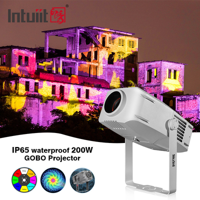 200W Profissional de Área Limpa IP65 LED Rotativo Gobo Logotipo Publicitário Rotador Projector iluminação de projeção