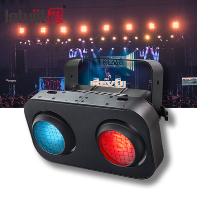 2 Olhos Ambre Branco Quente / RGB Cob Par Blinder 2x90w Lâmpada de Público LED Luz de Escenário Blinder