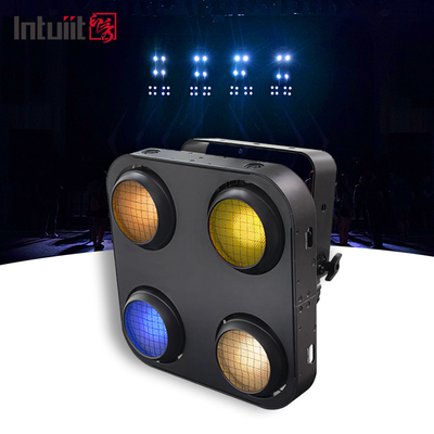 Ip65 4x90w Ambre+branco quente RGB Led Cob Audiência Blinder Light Outdoor Waterproof 4 Olhos