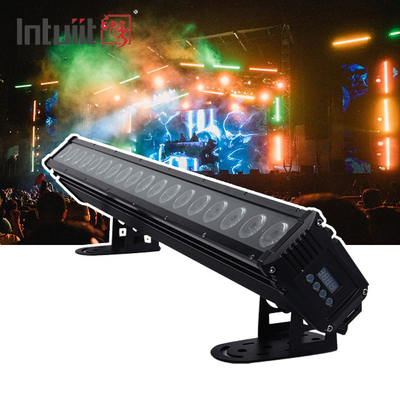 18x8W led washer de parede barra de iluminação exterior 4in1 com dmx512 luzes para edifícios exteriores