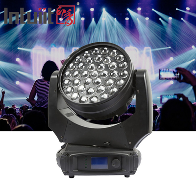 Luz de cabeça móvel de lavagem de alta potência profissional de 37x10W para equipamento de iluminação de palco de concertos