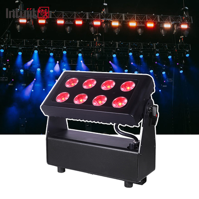 8x15w RGBW DMX512 IP65 à prova d'água DJ Wedding Stage City Color Wall Washer Outdoor Flood LED Wash Light