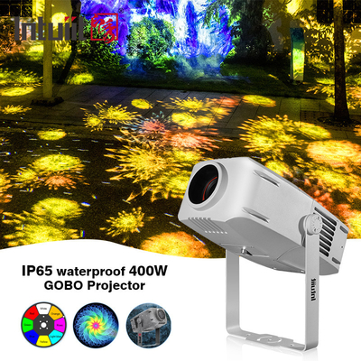 Projector Gobo para exterior 400w Projector publicitário rotativo LED à prova d'água IP65 Logotipo Gobo Projector Light