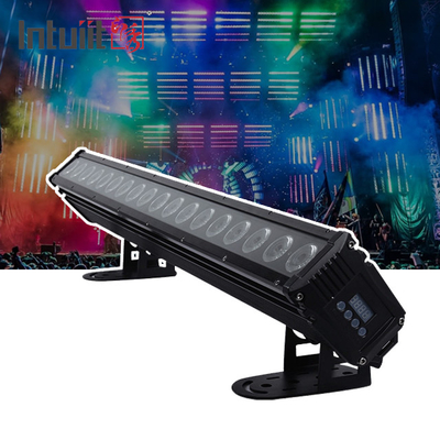 18x8W DMX512 RGBW 4 em 1 Lâmpadas de LED de lavagem de parede Lâmpadas lineares externas Para iluminação de palco de festas