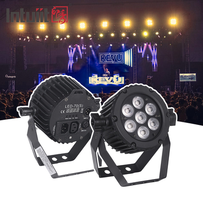 Luz de palco LED 7X22W RGB Alumínio DMX512 LED Par Luz para evento de casamento