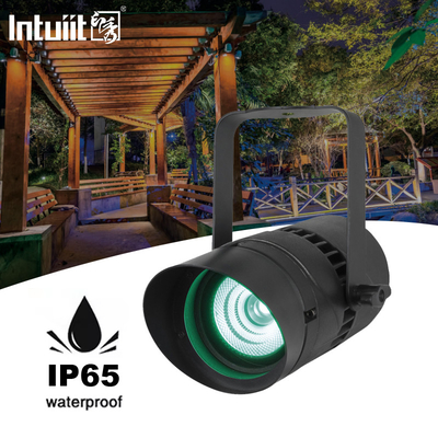 Lâmpadas LED RGBW de exterior 15W Lâmpadas à prova d'água com ângulo de feixe estreito 4,5 graus Lâmpadas de jardim quadrado