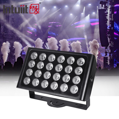 IP65 resistente à água Cidade Cor DMX512 24x10w RGBW Lâmpada de inundação LED de lavagem de parede exterior