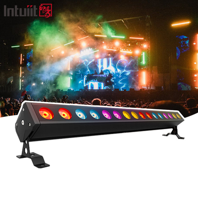 DMX512 RGBW LED Linear Wall Washer Light para Iluminação Arquitetônica e de fachada 16x5W Lâmpada de palco à prova d'água exterior