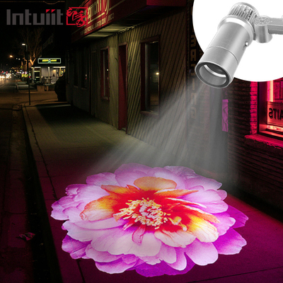 Lâmpada de projeção de imagem LED HD 60W Gobo Projetor de logotipo IP65 à prova d'água rotativo de publicidade