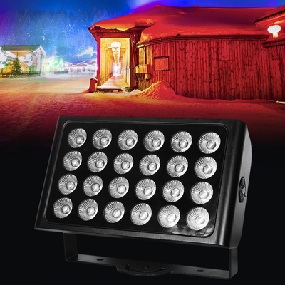 24x10w 4in1 Rgbw Led Lavadora de parede exterior Luzes de inundação Jardim festa de casamento DJ Luz de palco