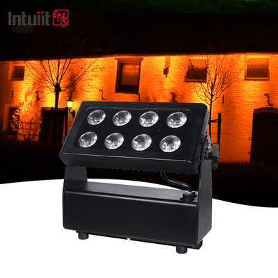 Projeto de Iluminação de Cidade Inalámbrica Alimentada por Bateria Eólica 8X15W RGBW Leds Lights Led Stage