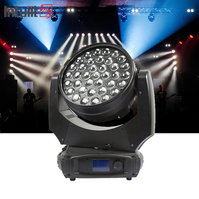LED Wash 37x10W Zoom Iluminação de palco DMX Beam Wash Lâmpadas de cabeça móvel