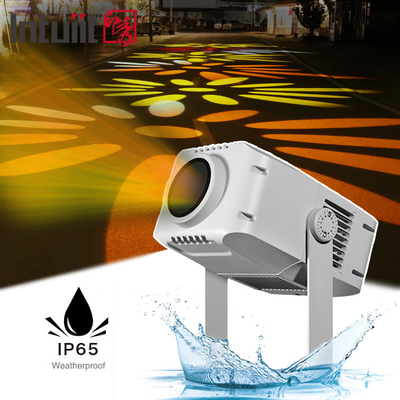 100W Publicidade ao ar livre LED Gobo Logo Projector Luz Rotativa Impermeável DMX512 Controle Projector de Feixe de Alumínio IP65