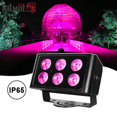 6x5W Led Rgbw 4in1 Impermeável Ip65 City Color Wall Washer Led Wash Flood Light