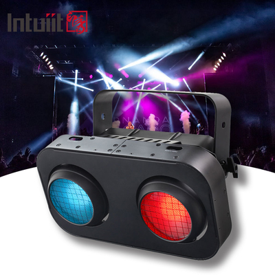 200W 2 Olhos COB Luz de palco branca quente 2in1 Efeito de cegueira do público ao ar livre Luz de palco LED