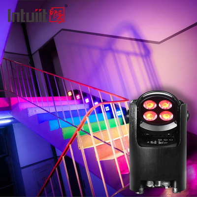 4*12W 4-em-1 RGBW Dj Bateria de Casamento Alimentada por LED Uplight WIFI Disco sem fio Luzes de palco