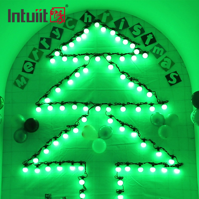 Iluminação de férias Luz de lâmpada LED com fio de pixel Luz LED à prova d'água Dmx Rgbw Multi-Colour String Luz de fio de lâmpada LED de Natal