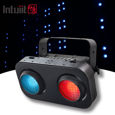 200W RGB Cob Stage LED Audience Blinds Light Quente / Frio Corpo de Alumínio Branco 2 Olhos Luzes de Projeção 200W Potência