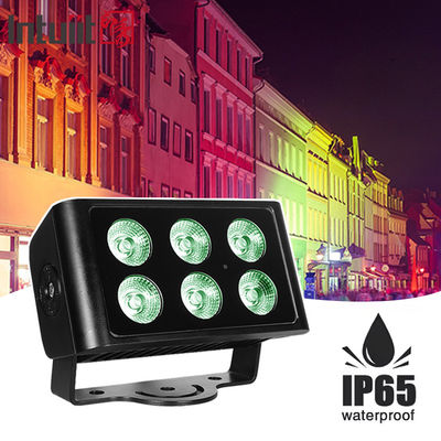IP65 à prova d'água Dmx 6X5W Rgbw Led Wash Flood City Color Led Wall Washer