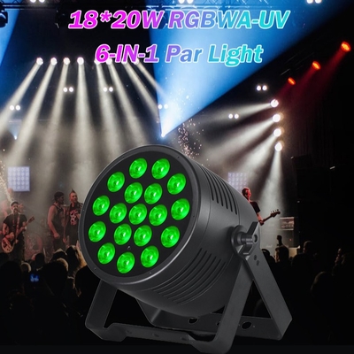 18x20 impermeável DMX Led Par Can RGBWA UV para teatro ao ar livre casamento concerto show eventos