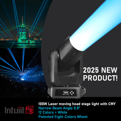 Nova Luz de Cabeça Móvel com Feixe Laser de 100w IP66 à Prova D'água para Iluminação de Palco Dmx Externa