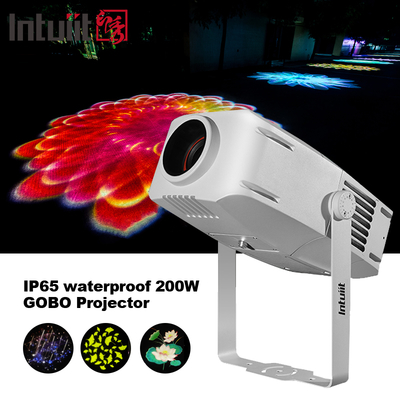 IP65 à prova d'água LED exterior 200W Gobo efeito de luz colorido projeto de logotipo parque LED luzes