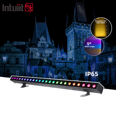 24x2W IP65 resistente à água Bateria LED Lâmpada de Lava-parede RGBW 4in1 Lâmpada de Lava-parede Exterior