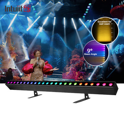 24*2W RGBW LEDs Wall Washer Light Iluminação de efeito de palco com controle remoto DMX para festa de concerto KTV Wall Wash Light